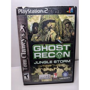 Tom Clancy's Ghost Recon: Jungle Storm (Sony PlayStation 2, 2004) Complete (Cib)